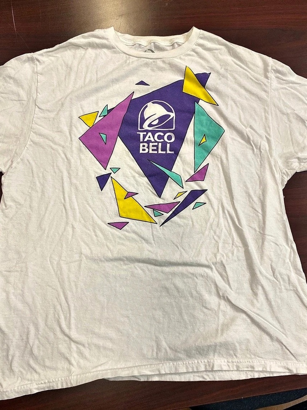Taco Bell Ripple Junction Taco Bell 90s Retro Geometric Graphic T-Shirt 90s